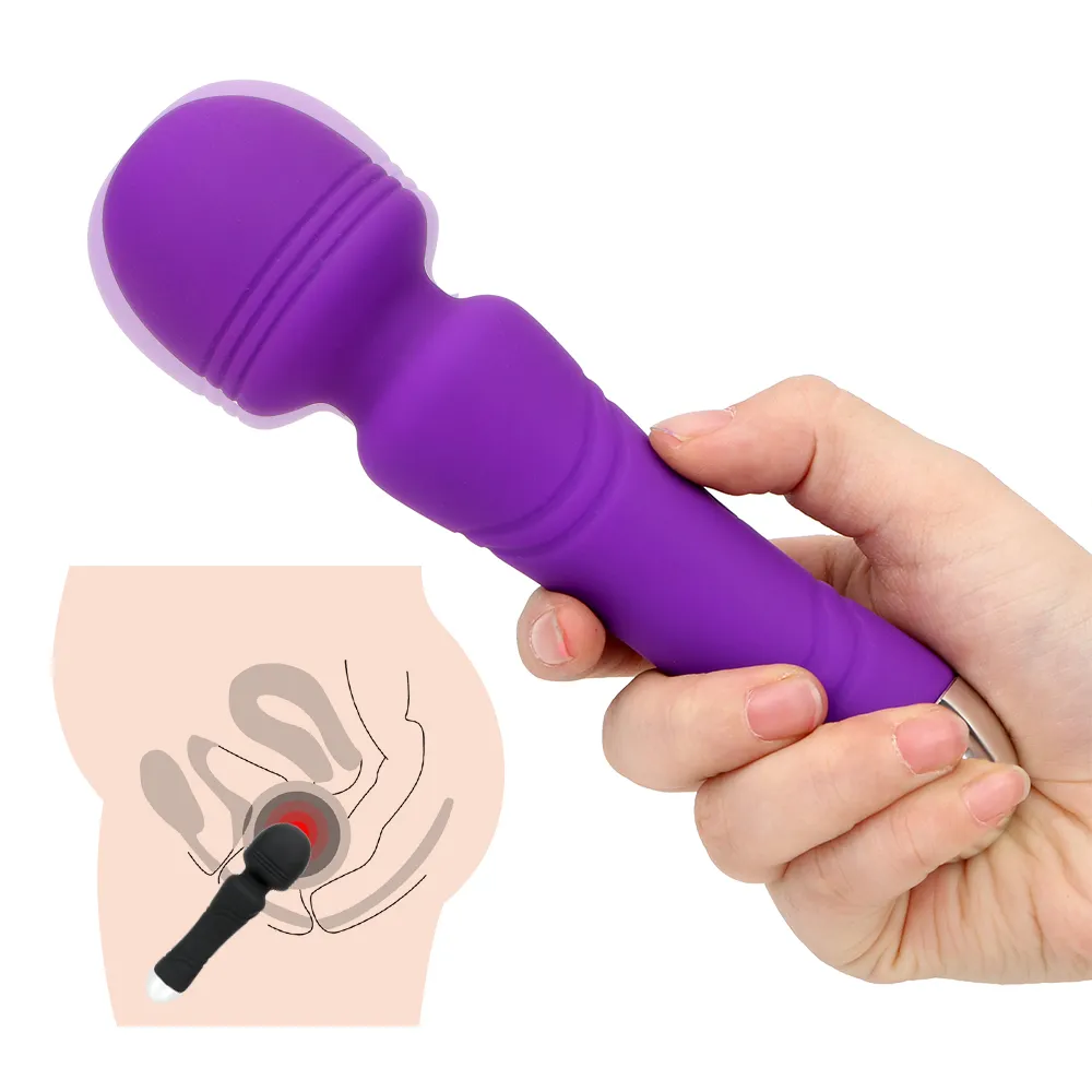 ヴァティン10周波数AVスティック強力なバイブレータークリトリス刺激装置女性マスターベーション防水セクシーなおもちゃ女性魔法の杖