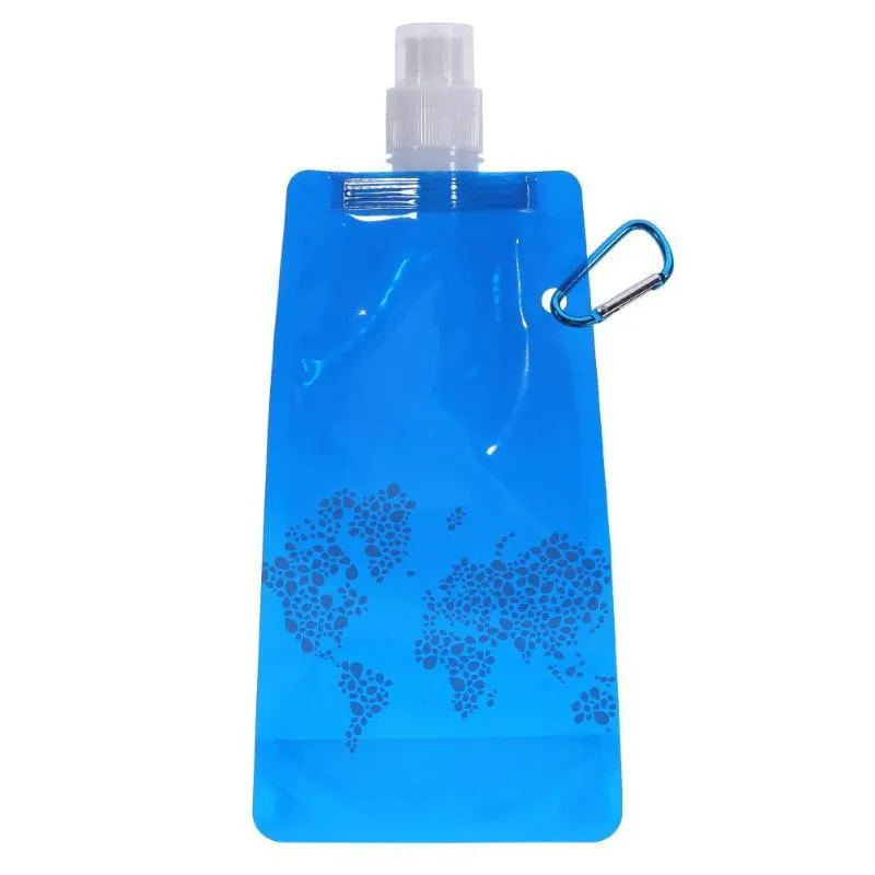 Portable Ultralight Foldable Silicone Water bag Water Bottle Bag Outdoor Sport Supplies Hiking Camping Soft Flask Water Bag NEW
