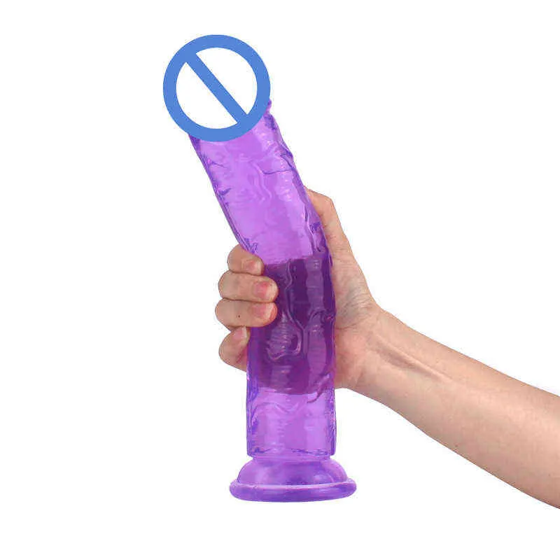 NXY DILDOS DONGS ovo sem pênis de cristal imitação transparente FALSA MEIAIS E GRANDE COM CULHO DE PUMO CULTO LONGO LONGO LONGO TROY 220518