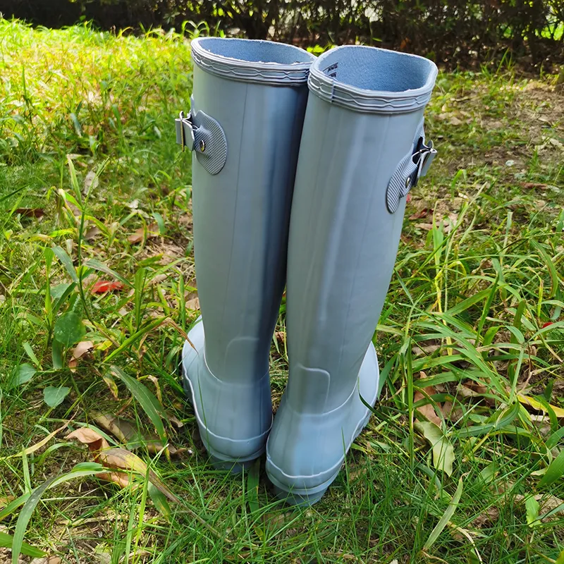 2022 automne mode dames bottes de pluie en caoutchouc bottes imperméables longues chaussures d'eau pour adultes