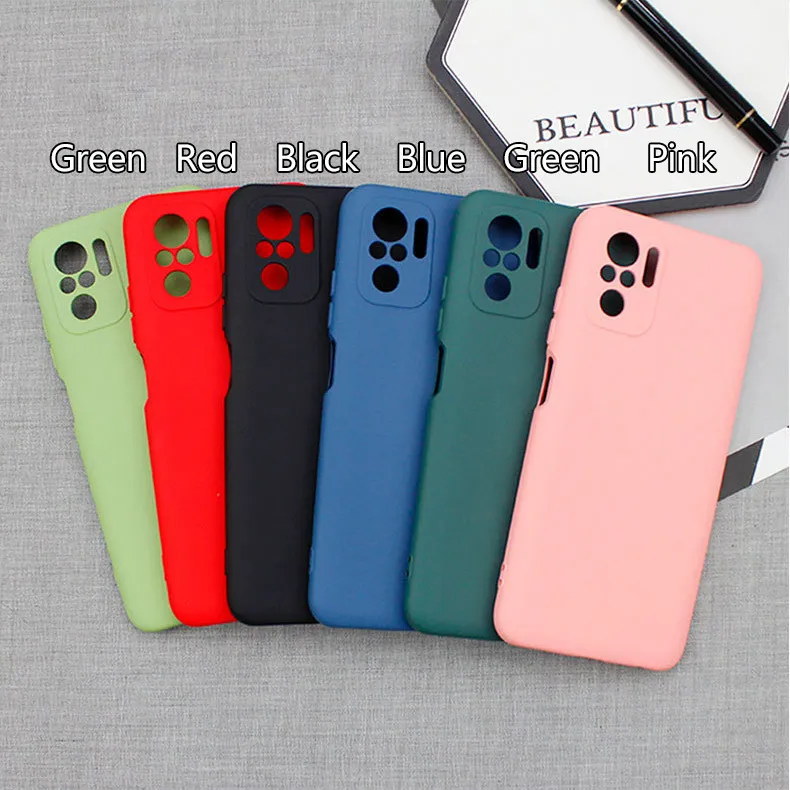 Liquid Silicone Phone Cases For Xiaomi Poco X3 Gt M4 Pro Poco F3 Gt Poco F3 M3 X3 Pro Thin Soft Tpu Back Cover Coke Deep