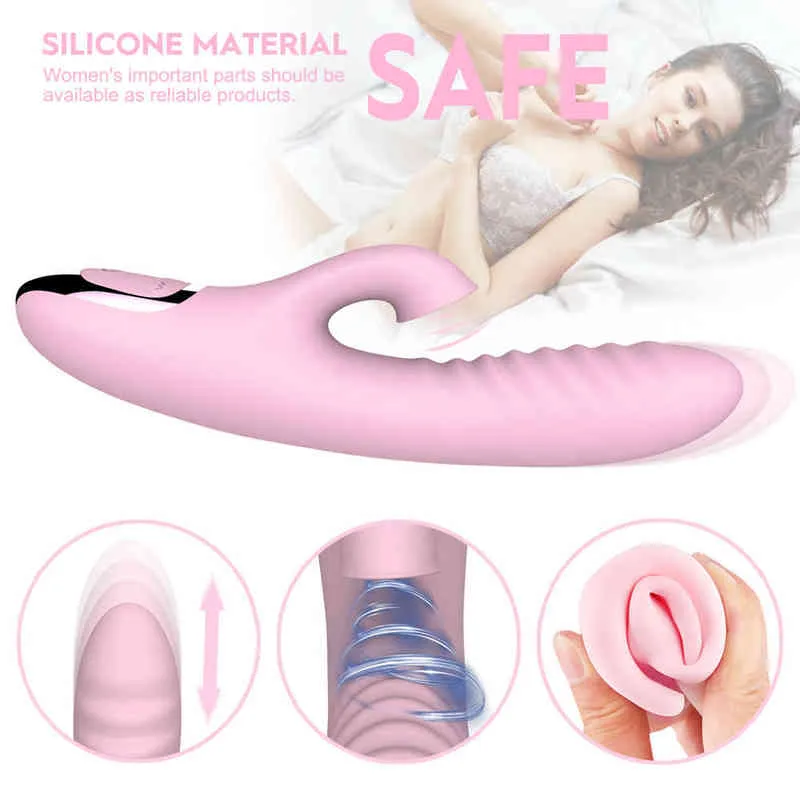 Nxy Vibroators Sex Products Erootic Clatoral Sazing Toy Кролик для женщин Trusting 0411