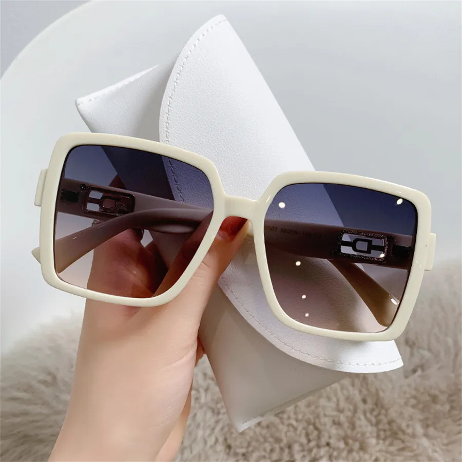 نظارة شمسية كبيرة من الإطار الشمسي تريند تريند نساء نظارات شمس مربعة 2022 New224f