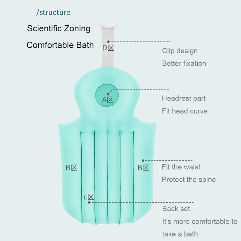 Cuscino da bagno adulti Cuscino confortevole Cuscino da bagno Spa Corpo Cuscino vasca da bagno Antiscivolo Collo Schiena Rilassamento Strumento di fornitura il bagno