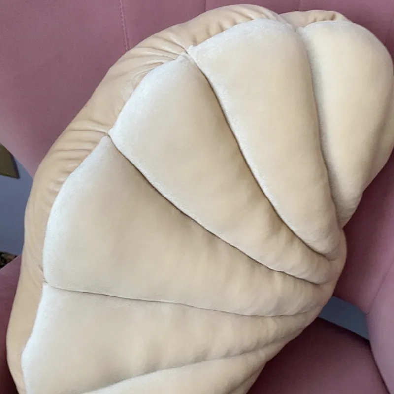 DunxDeco Almofada Travesseiro Decorativo Amor presente Soft Brilhante Big Shell Quarto Quarto Sofá Home Sofá Cadeira De Cadeira De Decoração Coussin 220402