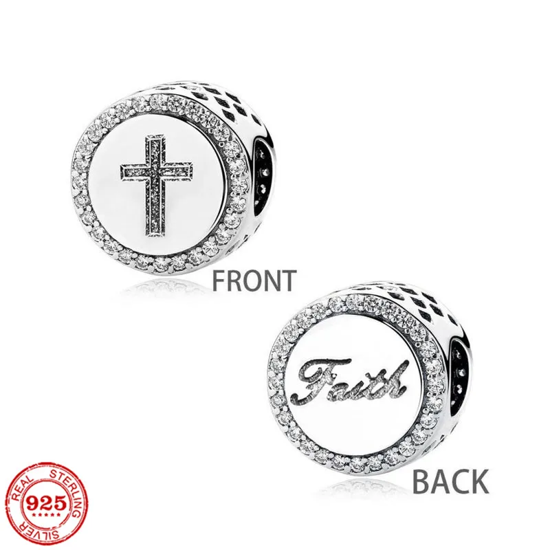 Charm-Anhänger aus 925er-Sterlingsilber, neue Bibel, Kreuz, Engel, Jesus, Gott, für Pandora-Armbänder, DIY-Schmuckzubehör