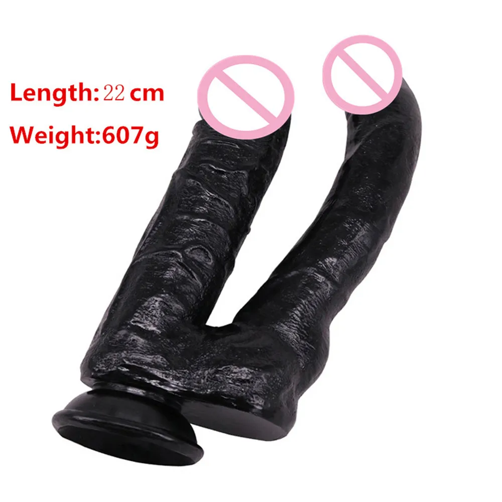 2021 meilleure vente Super doux réaliste portable gode pénis jouet lesbien Double pénétration vagin Anal femme Masturbation jouets sexy