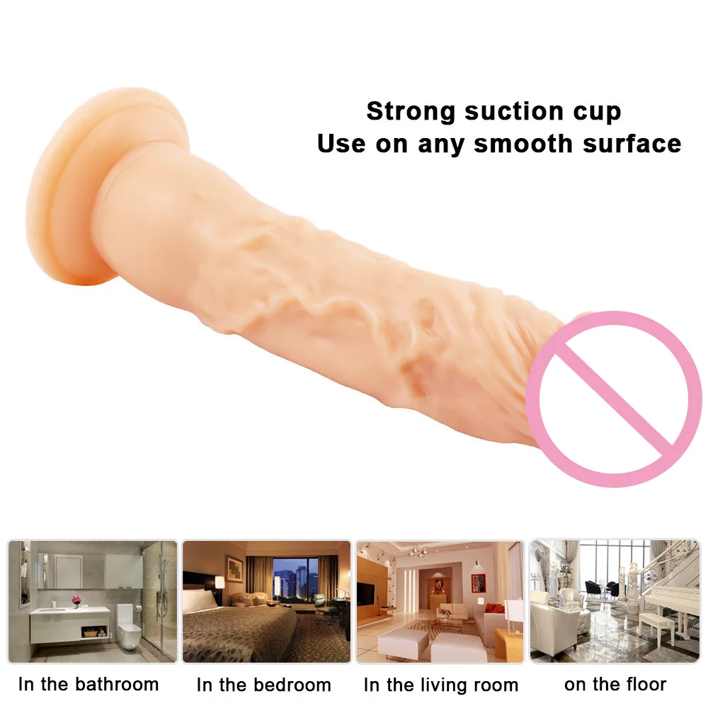 Realistyczne ogromne dildo żeńskie masturbator g-punkt łechtaczka stymuluje seksowne zabawki dla par do noszenia dildos gej stymulator analny miękki