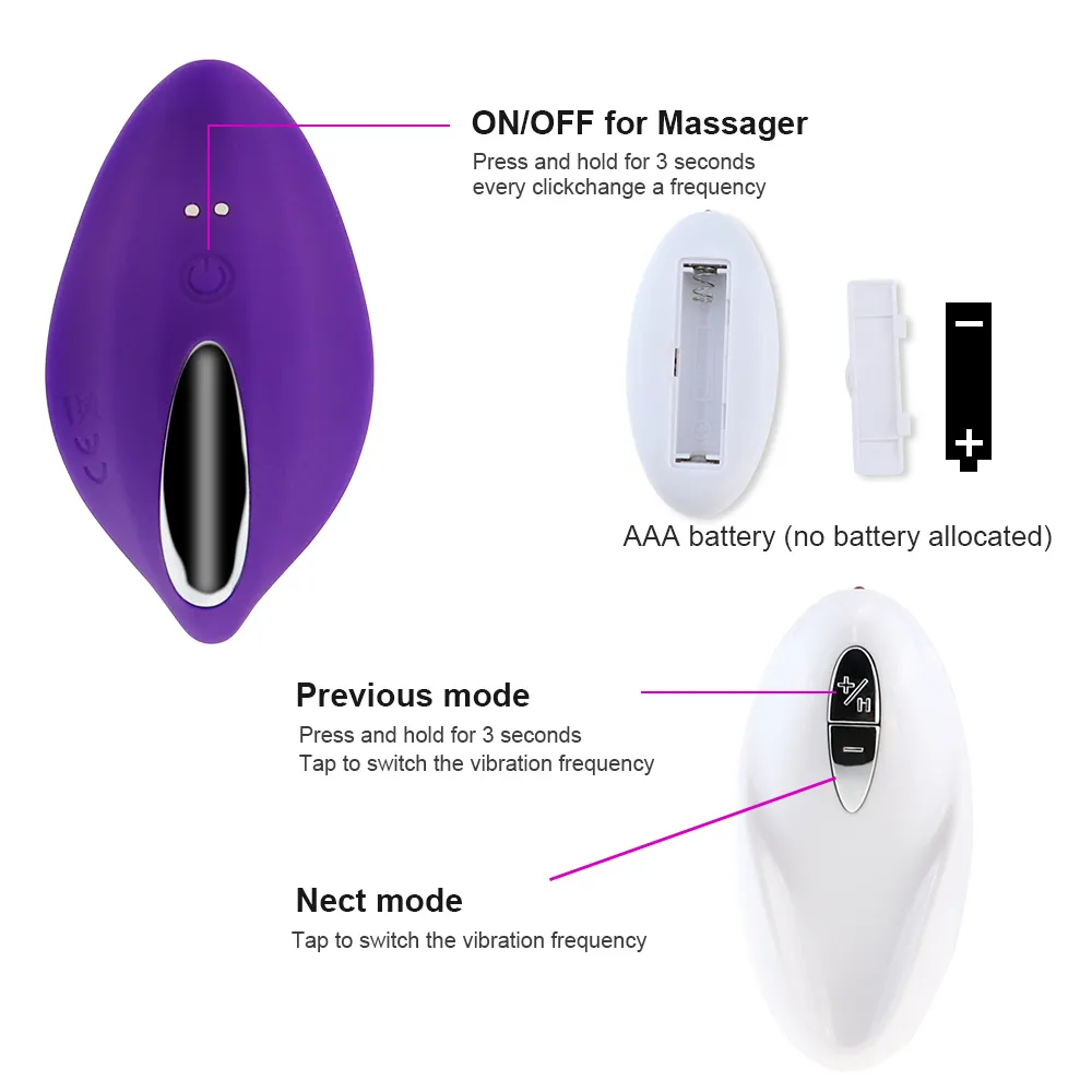 Quiet Panty Vibrator Wireless Remote Control Portable Clitoral Stimulator G Spot Massage Invisible Vibrate Egg sexy Toy for Women