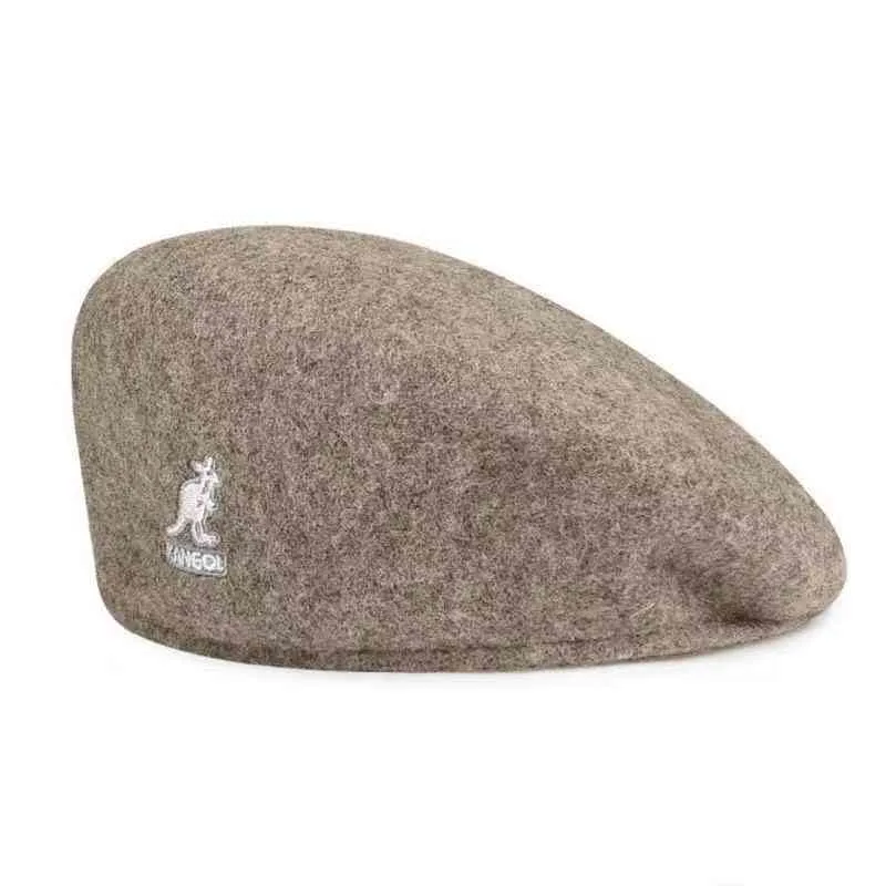 Kangols Designer Ball s Caps kangaroo wool basic Beret simple tide brand star forward hat tongue hat9178313