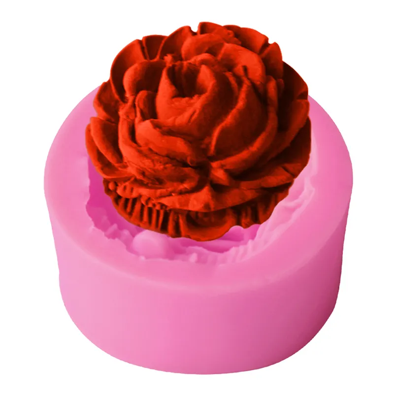 Cake Decorating Tools 3D Rose Flower Silicone Mold Fondant Gift Decorating Chocolate Cookie Soap Polymer Clay Baking Forms 220504