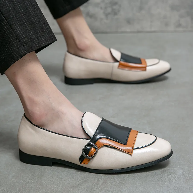 Men Dress Shoes Loafer Designer PU Leather Fashion Low Heel Fringe Spring Comfortable Vintage Classic Male Casual DH846