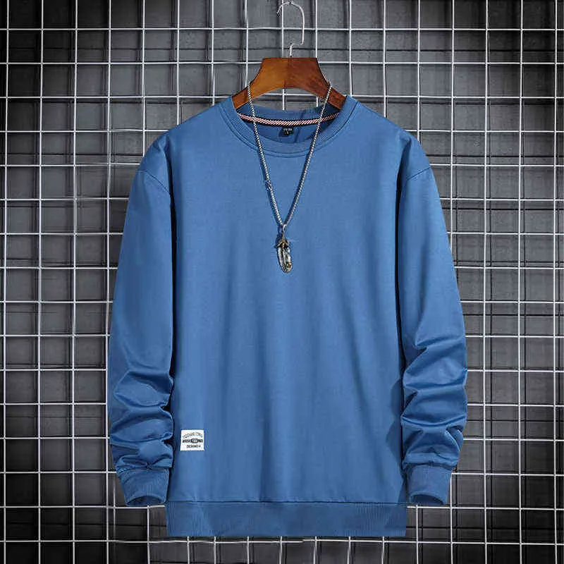 Spring Men Sweatshirt Hiphop Loose Hoodies Men Streetwear Solid Color Sweater Tops 2022 New Sweatshirts Men Casual Tracksuit L220730