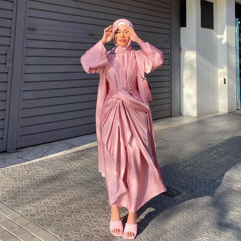 Müslüman Giyim Kadınları İslami Giyim Abaye Dubai Türkiye Kaftan Marocain Malezya Bangladeş hırka elbiseler maxi elbise