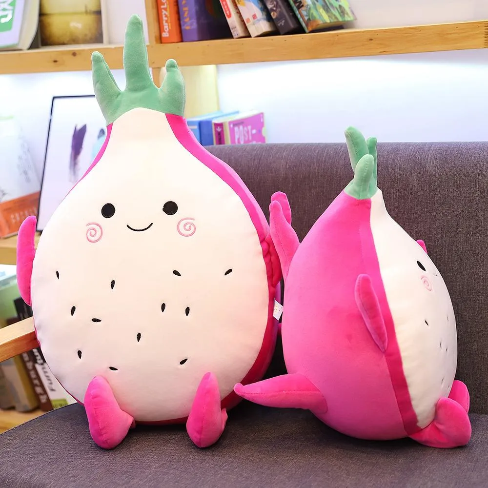 Pitaya Cut Pillow Fruit Style Plush Toys Girls Sleep Pillow Impact Doll Cushion