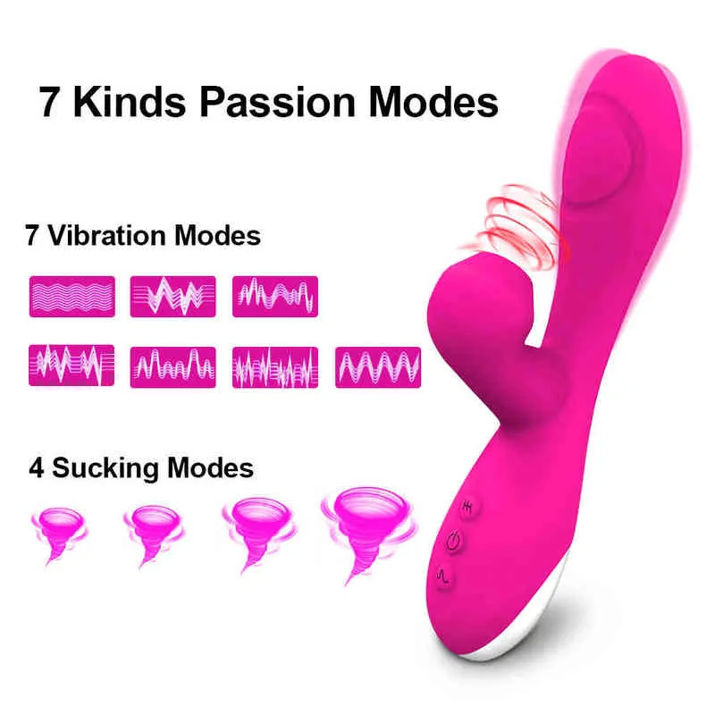 NXY Vibrators Flap Zuig Trillingen 3 In 1G-Spot Vibrator Speeltjes Voor Vrouwen Paar Volwassen Vrouwelijke Sucker Clitoris Stimulatie vibrerende Dildo 220427