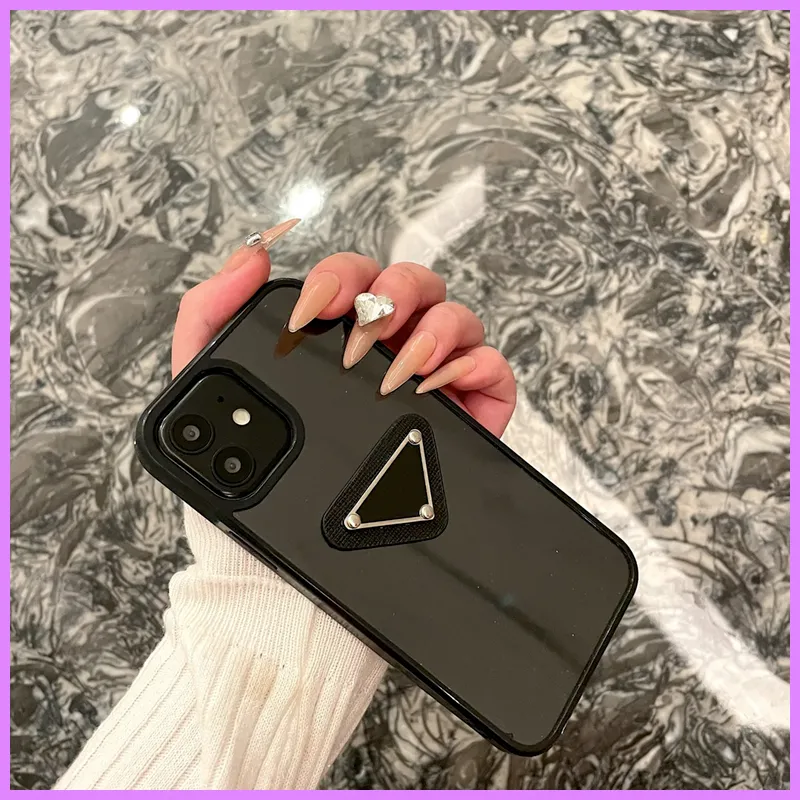 Designer Iphone Case Triangle Clear Phone Cases Ajusté Apple Iphone Case Pour 7 8 Plus X Xs Xr 11 12 13 Pro Max Mini D228103F1418175