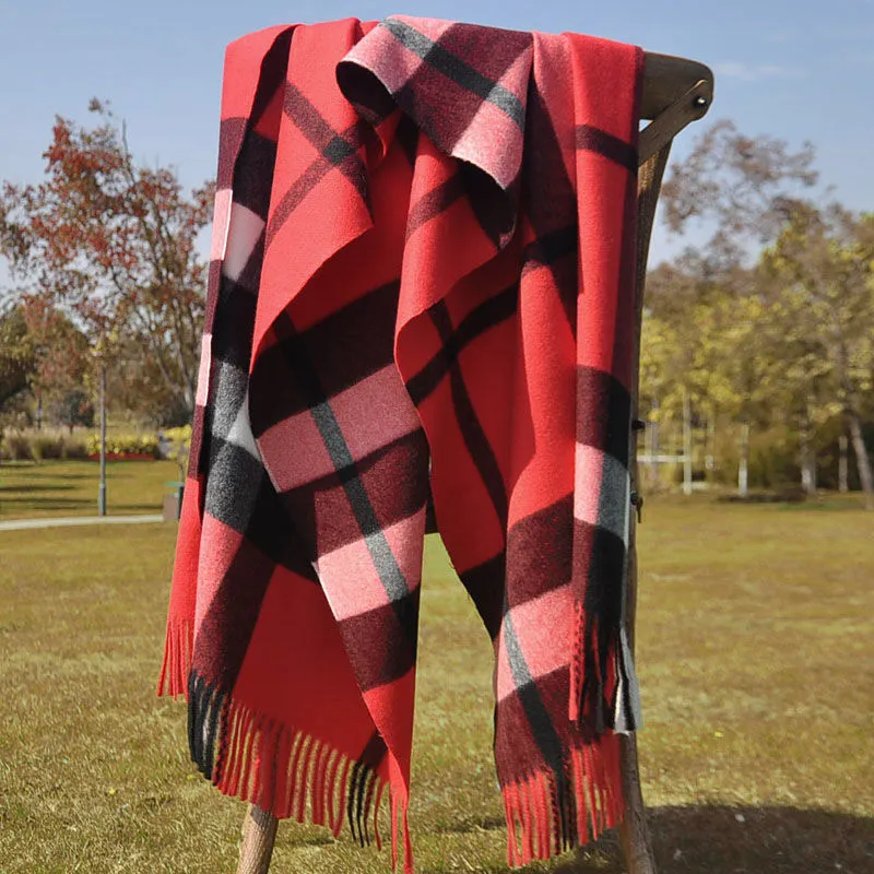 Designer Cashmere Scarf Winter Women and Men Long Scarf Quality pannband Fashion Classic Printed Check Big Plaid Shawls2566