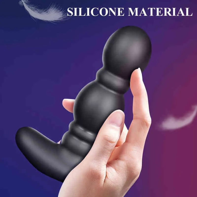 Nxy Anal Toys Télécommande sans fil Gonflable Vibrant Butt Plug Mâle Prostate Masseur Vagin Expansion Vibrateur Sexe pour Couple 220510