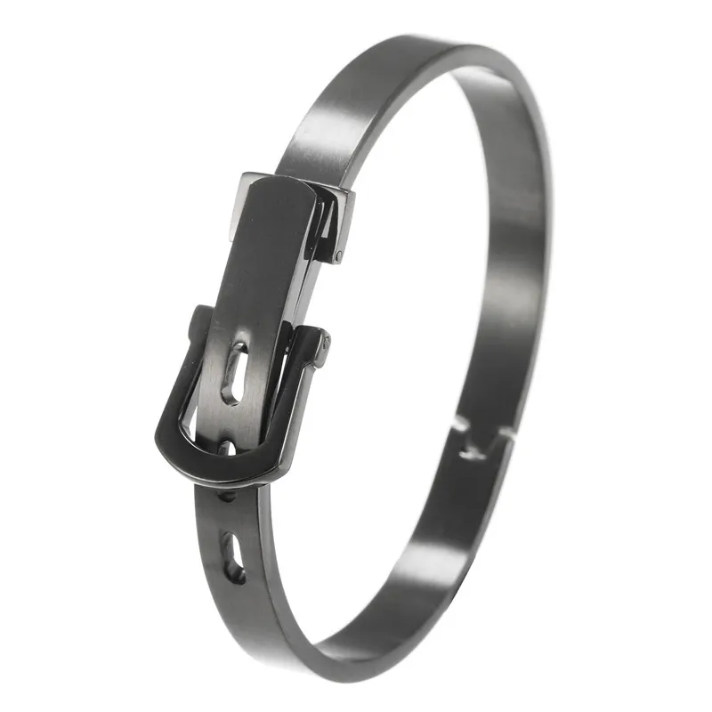 New Popular Roman Numerals Open Bangle Stainless Steel Bracelets for Men Women Couples Gift257u