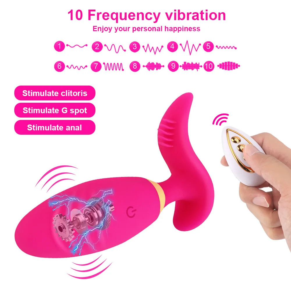 10 hastighet erotisk bärbar vibrator vibrerande äggklitoris stimulator dildo vibration trosor sexiga leksaker för kvinnor