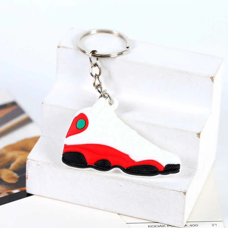 Mini Silicone Sneaker Keychain Woman Men sneaker Kids Key Ring Gift Designer basketball Shoes Keychains Handbag Key Chain ring running Shoes Key Holder H71PODL