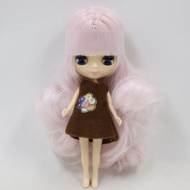 DBS Blyth Mini Doll 10cm الارتفاع العادي للجسم لطيف أنيمي الفتيات هدية 220505