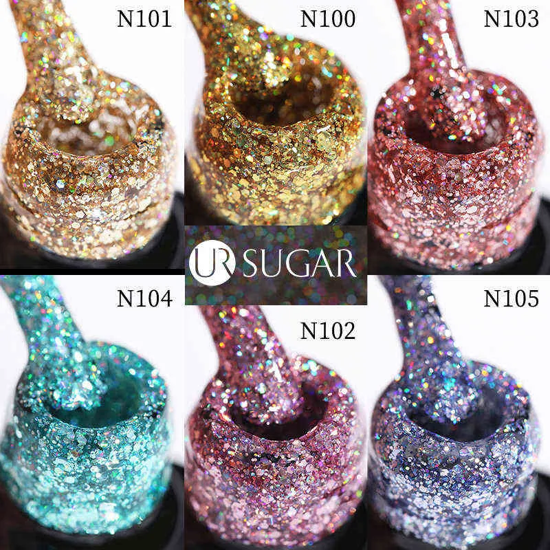 NXY Nail Gel 7 5 ml Zilver Glitter Pailletten UV Poolse Semi Permanente Geniet van LED Manicure Art Hybrid Vernis 0328