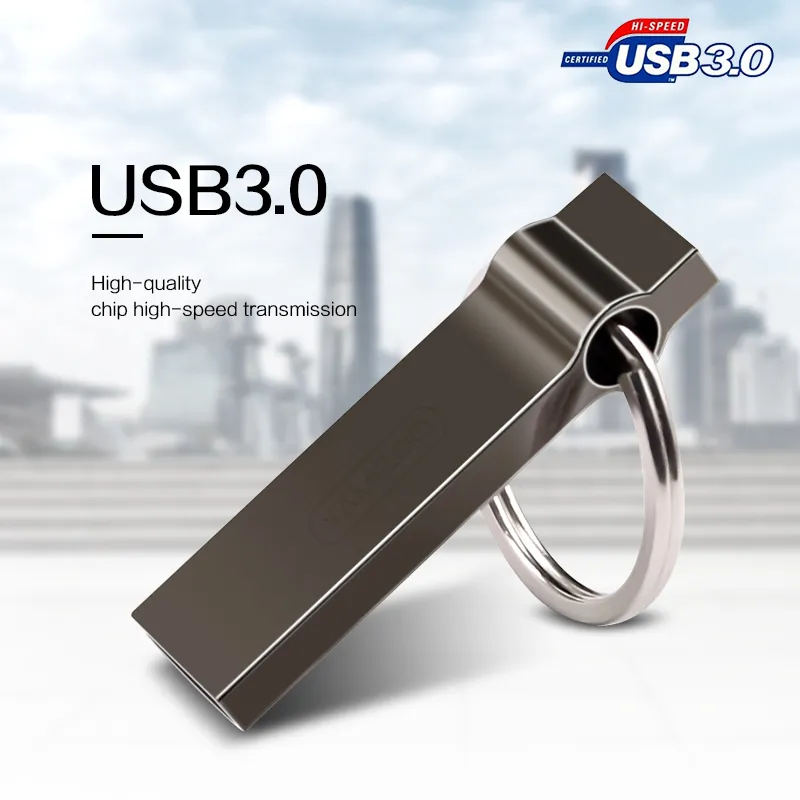 USB 3.0-Stick 64 GB 128 GB 256 GB Hochwertiger USB-Stick 32 GB 16 GB 8 GB 3.0-Flash-Speicherstick 64 GB Wasserdichter USB-Stick