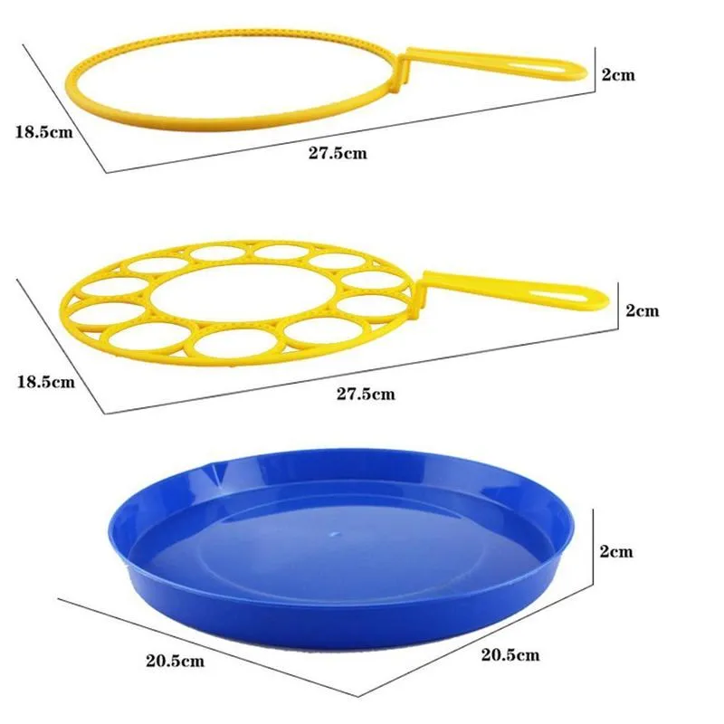 어린이를위한 세트 버블 머신 불고 플레이트 네이비 블루 비누 재미있는 선물 큰 요리 송풍기 제조업체 야외 220621