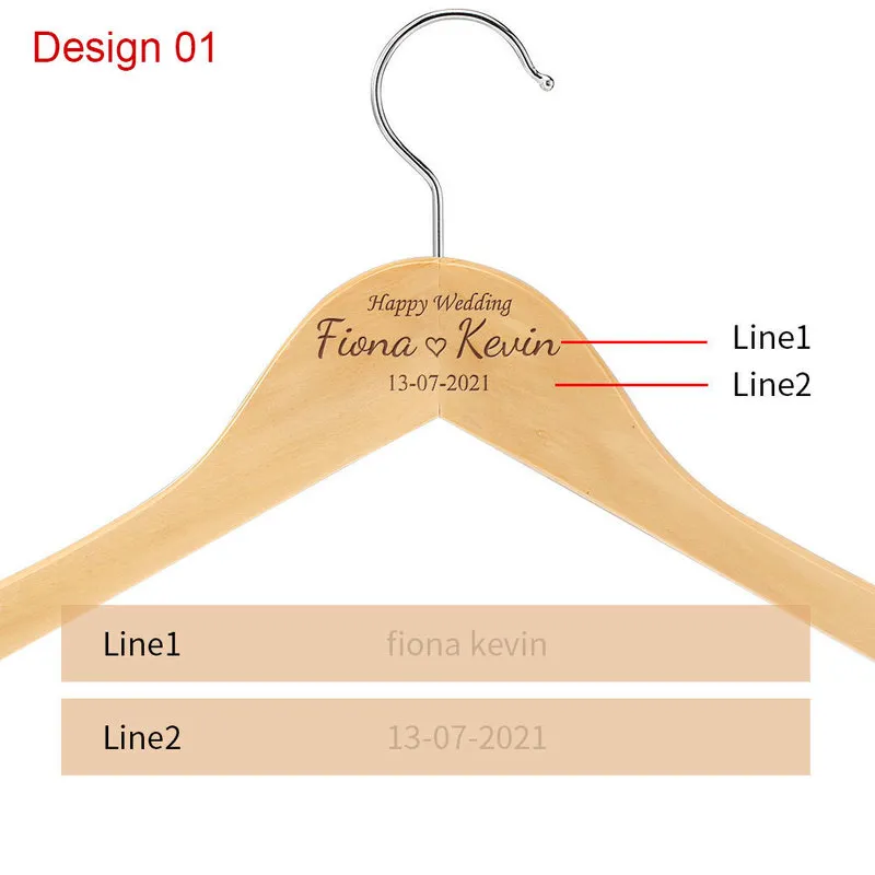 Hout gepersonaliseerde aangepaste naam datum 12 ontwerpstijlen mannen huishoudhanger op maat 220707