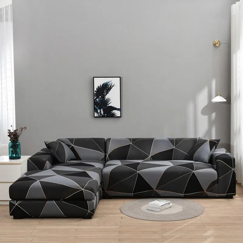 L Form Behöver beställning 2 -stycken soffa täcker elastiska soffa hörn sektionerna för vardagsrumsmöbler skydd 220615