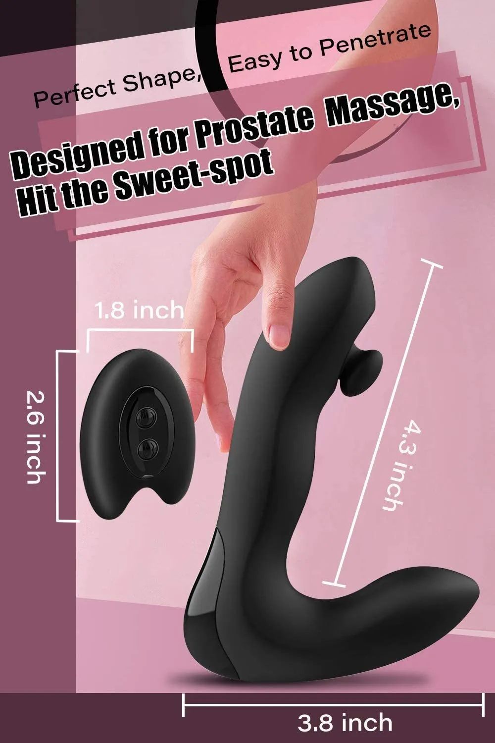 Anal Vibrator Thumping Male Prostate Massager Butt Plug Stimulator for Men Masturbator Dildo Adult sexy Toys Woman