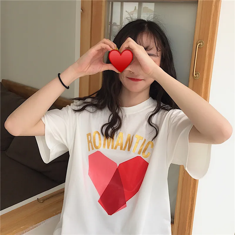 T-shirts Frauen Gedruckt Koreanischen Stil Alle-spiel Trendy Einfache Frauen Täglichen Kurzarm Hohe Qualität Harajuku