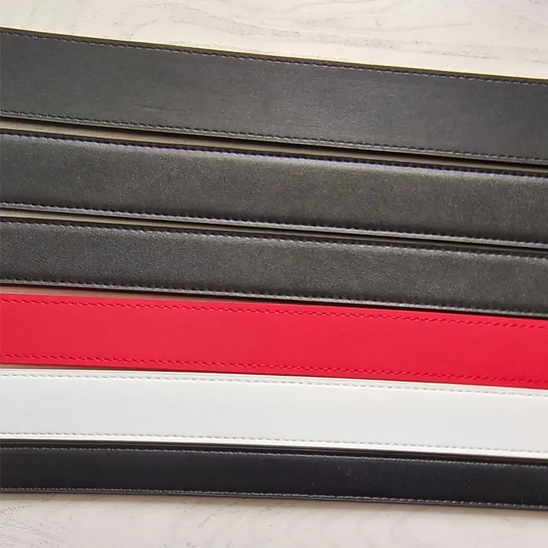 Designer Belt Men Women Luxury Belts Big gold buckle genuine leather Fashion Belts Classical Strap ceinture 2.0cm 3.0cm 3.4cm 3.8cm Width Black Red White Color With Box