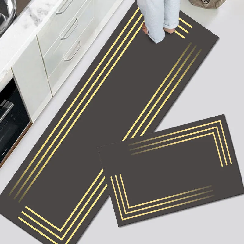 Antislip Kitchen Mat Home Entrance Doormat Golvmattor Mattor för vardagsrum Balkong Hall Absorberande Badrum Långa mattor 220811