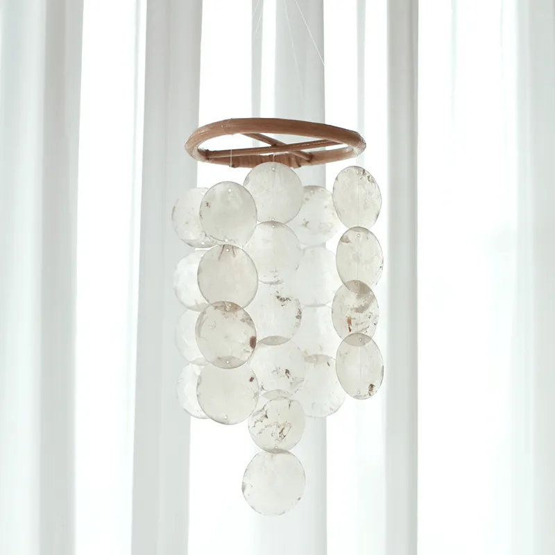 Nordic Natural Shell Wind Chime el Dorm Room Decoration Home Office Nursery Decor Hanging Wall Decor Pography Accessories 220407