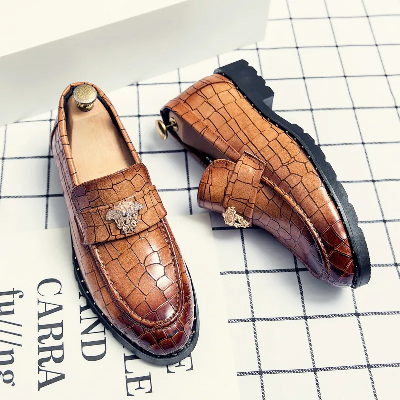 Fashion Men Party and Wedding Handmade Loafers italian Men's Dress Shoes Comfortable Breathable Men Shoes Big size 48 220727