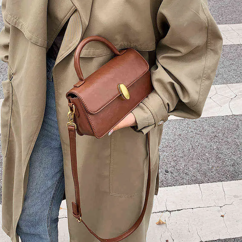 Small fourre-tout vintage 2022 Hit Spring Pu Leather Crossbody Sling S Woman Designer Handbag Brand Brand Brand épaule 220416