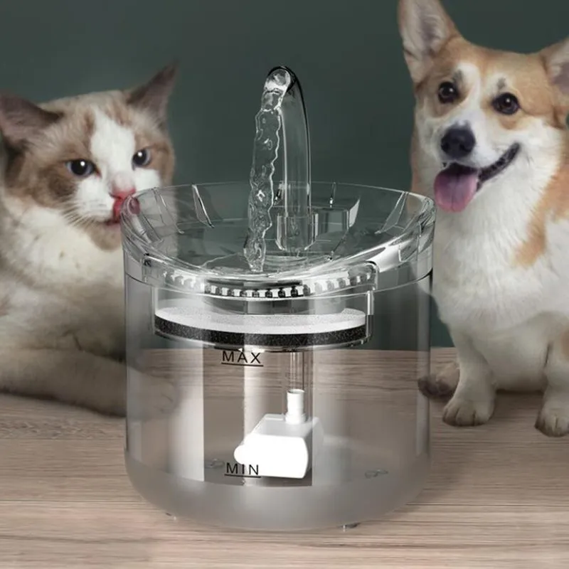 18L Waterdispenser voor huisdieren met kraan Transparant filter Stille automatische drinkfontein voor katten Honden Sensorkit 2203231623474