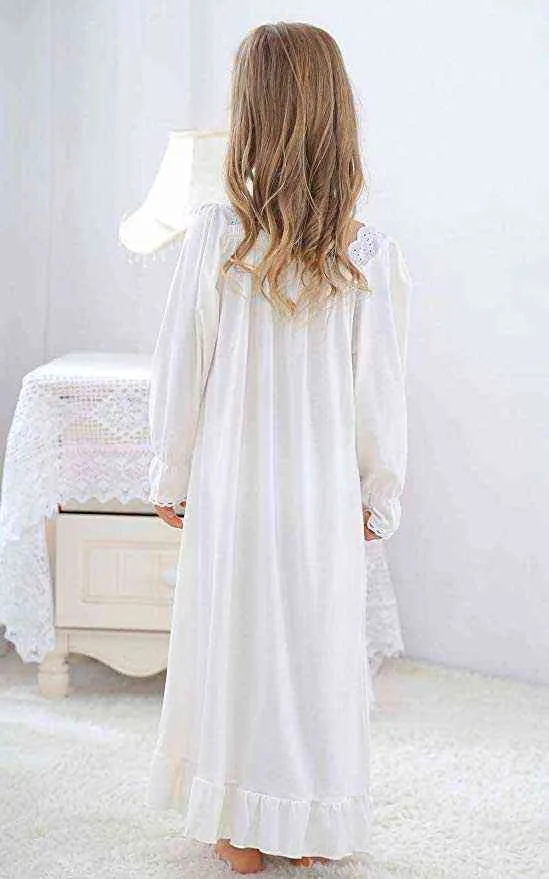 Baby Girl Clothes Princess Nightgown Long Sleeve Sleep Shirts Nightshirts Pajamas Christmas Dress Sleepwear kids for 3-12 Years