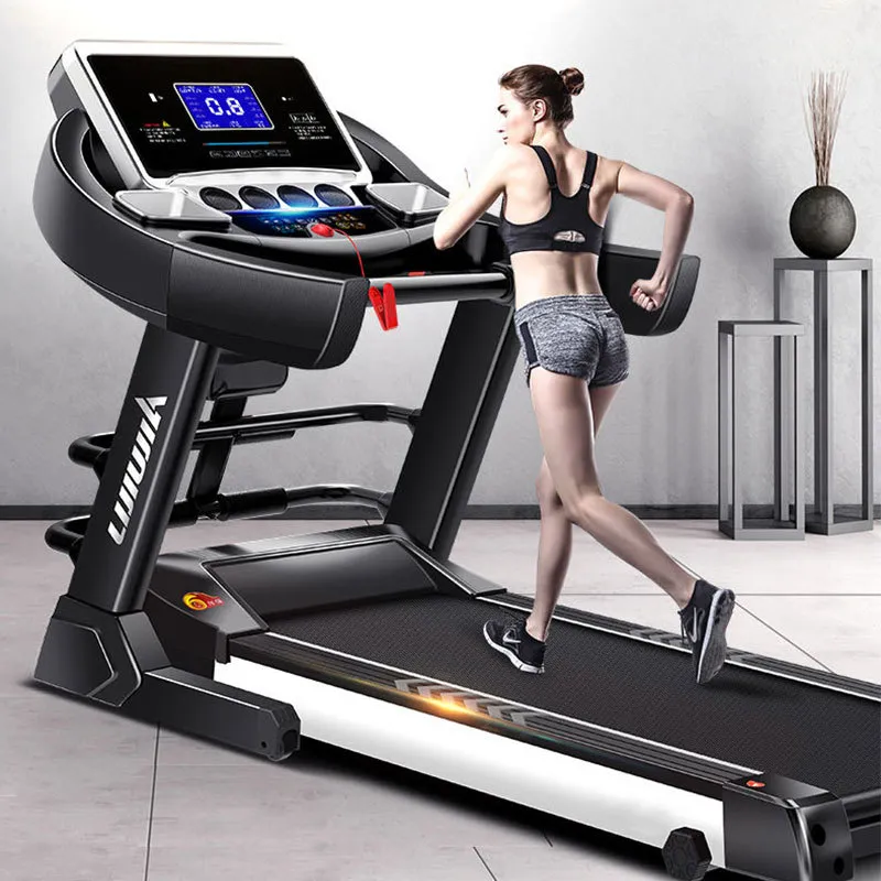 Home Electric Folding Shock Absorption Ultra-quiet Music Multi-function Sports Fitness Equipment Treadmill