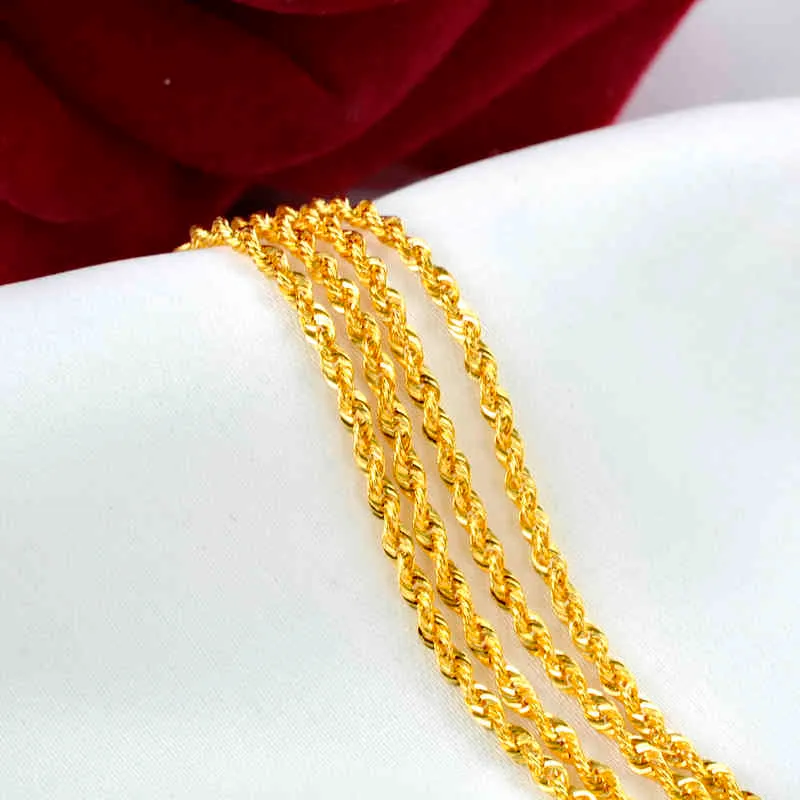 NYMPH Real 18K Collana in oro Fine Jewelry Pure AU750 Catena pendente Genuine Solid le donne Wedding Luxury X504