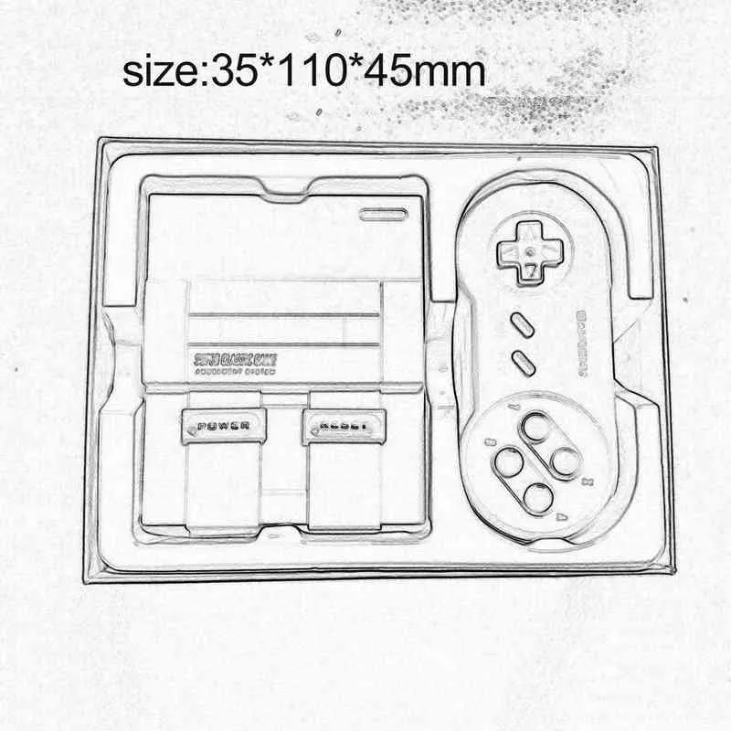 2021 클래식 미니 Vedio 게임 콘솔 엔터테인먼트 시스템 무선 Nintendo Retro Handheld Y220510 용 500 종류의 게임과 호환 가능