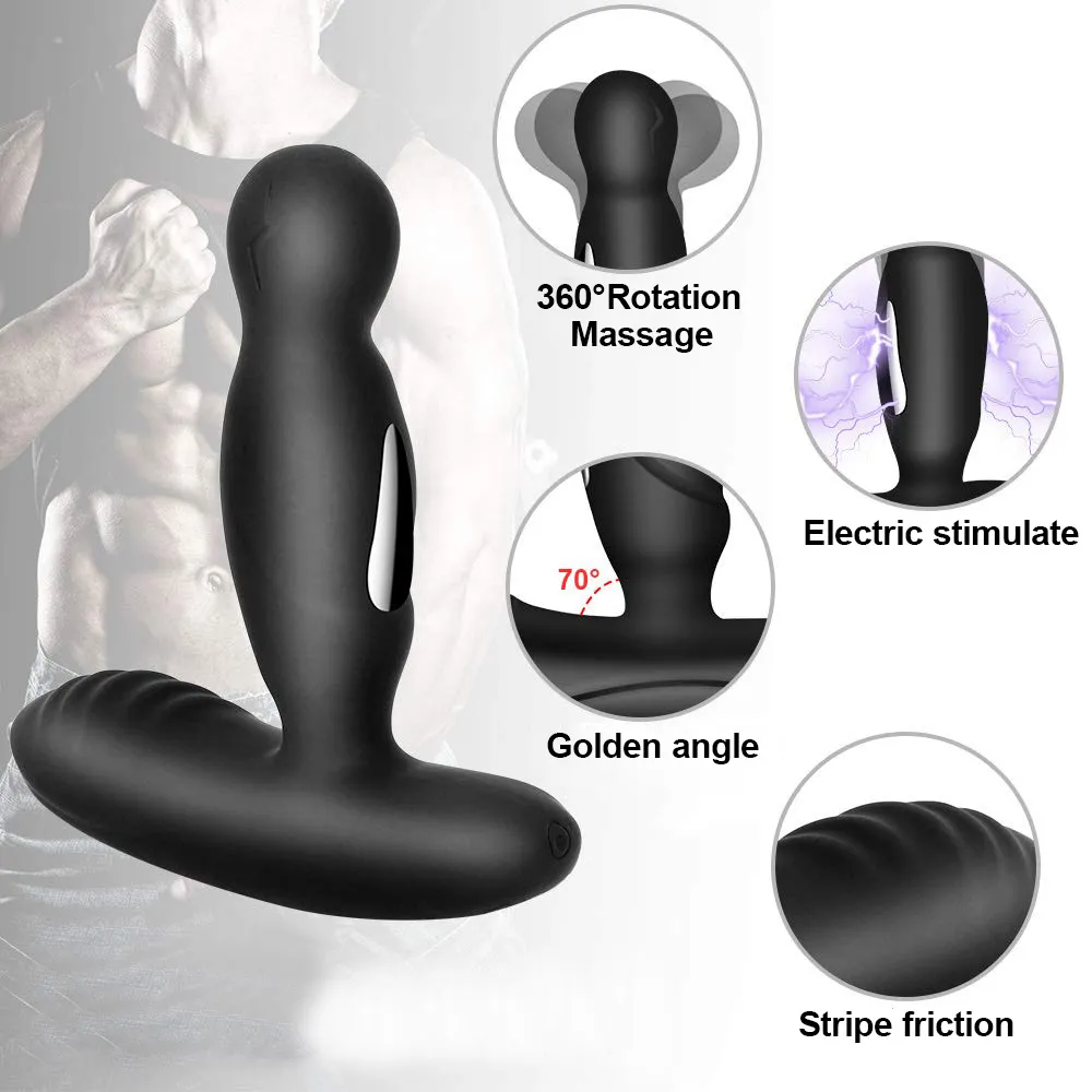 Vibrador Anal Impulso estimulador de Prstata Massageador Atraso Ejaculao Bloqueio Anel Butt Plug Sexyo Brinquedos Vibradores Para Hom