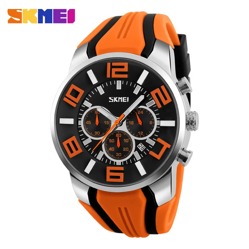 Relógios masculinos marca de luxo skmei cronógrafo relógios esportivos à prova dwaterproof água relógio masculino quartzo reloj hombre 220526290f