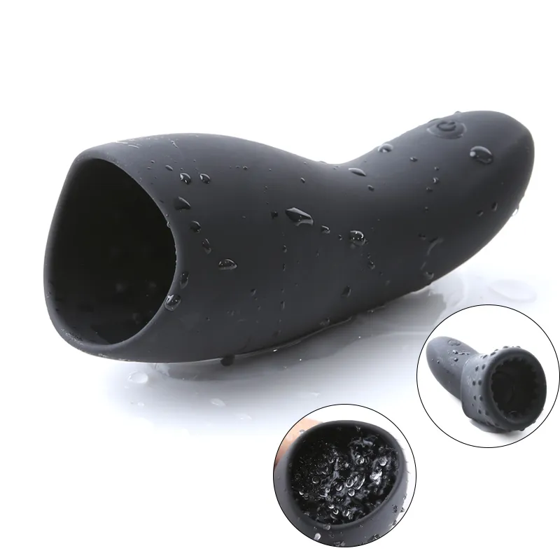 10 Speed ​​Masturbator Cup Vibrators Stimulate Glans Stamina Trainer Penis Massager Övningsfördröjning Ejakulation Sexiga leksaker för män