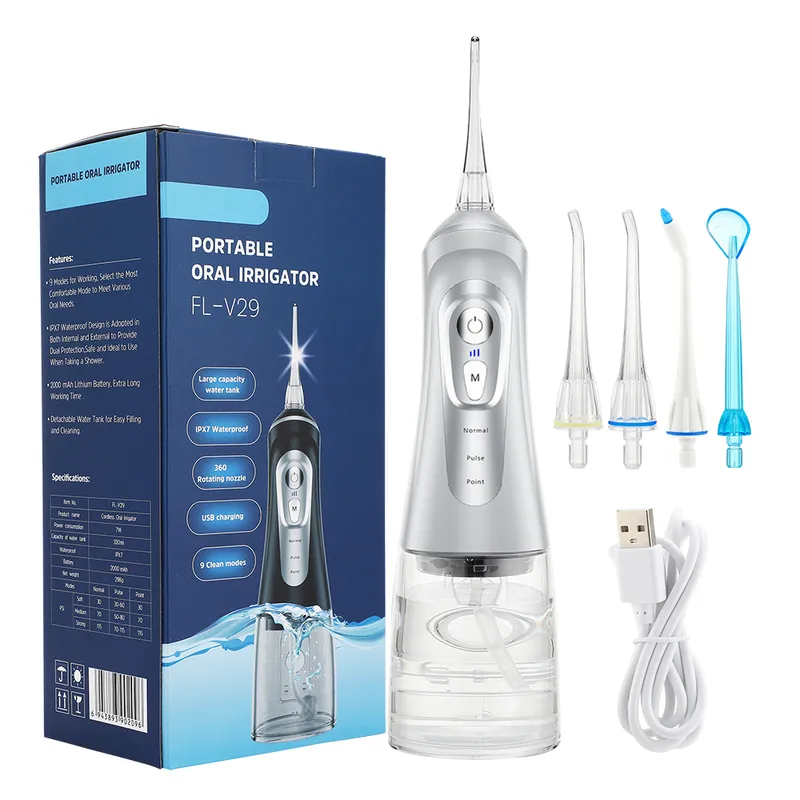 Dental Cleaning Plack Borttagning Tartar Eliminator Jet Washing Teeth Flosser Oral Irrigator Tandpetare Vattentryckrengörare 220513