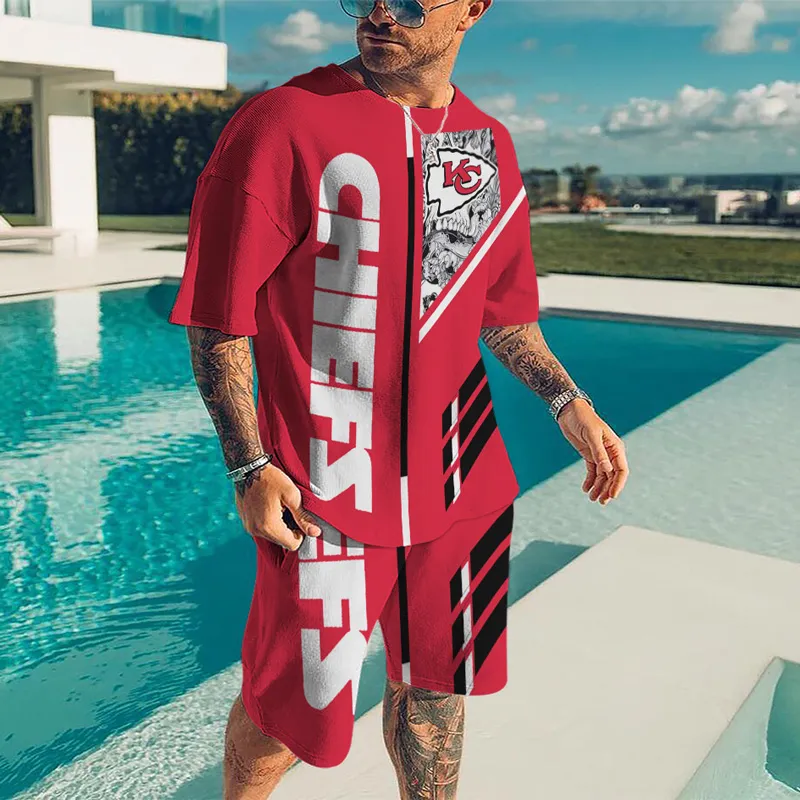 Summer Men S Sports Suit T Shirt Creative Footbal Retro Clothing 3D Square Rugby Print and Shorts Set Tops 2206153162723