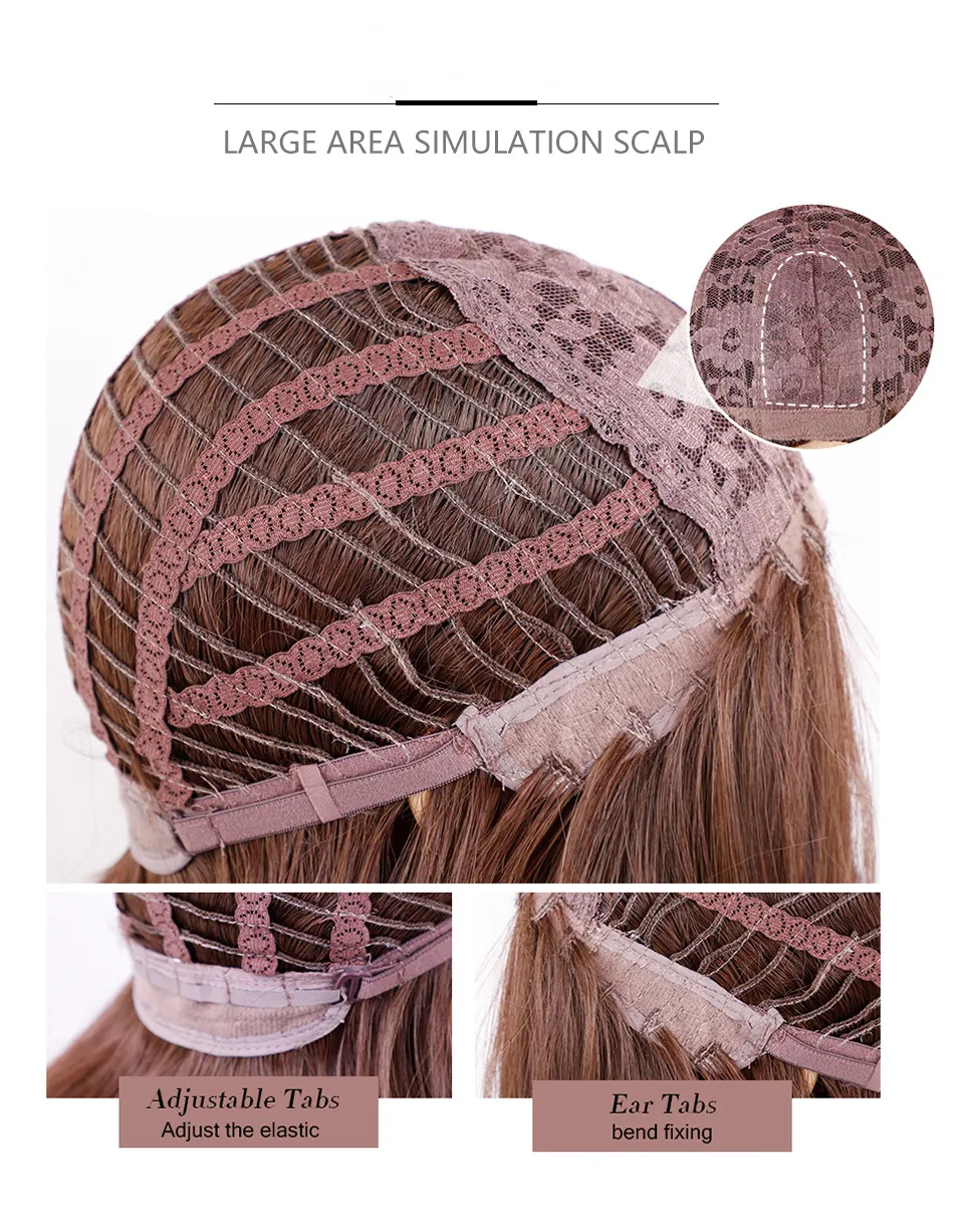 Długie ludzkie peruki włosy jasnobrązowe przezroczystą koronkową przednią perukę prostą fala ciała dla kobiet
